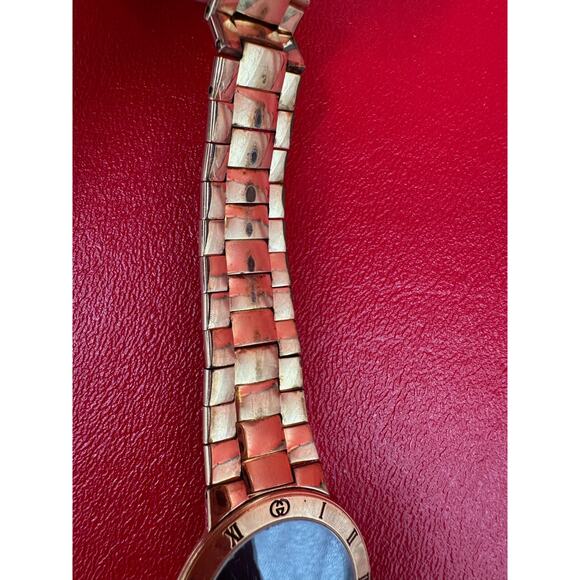 Gucci 3300M Swiss Made Gold Plate Pulp Fiction Winston Wolf Watch New Battery - Picture 14 of 16